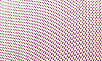 Abstract Color Halftone Dots Pattern Retro Pop Art Comic Print Close Up Wallpaper Overlay Texture on White Background vector