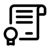 Simple Certificate icon. The icon can be used for websites, print templates, presentation templates, illustrations, etc vector