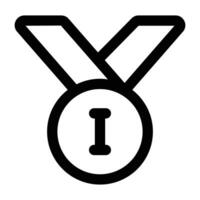 sencillo primero medalla icono. el icono lata ser usado para sitios web, impresión plantillas, presentación plantillas, ilustraciones, etc vector