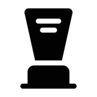 Simple Award solid icon. The icon can be used for websites, print templates, presentation templates, illustrations, etc vector