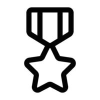 Simple Star Medal icon. The icon can be used for websites, print templates, presentation templates, illustrations, etc vector