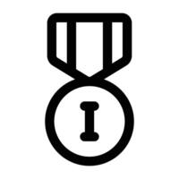 sencillo oro medalla icono. el icono lata ser usado para sitios web, impresión plantillas, presentación plantillas, ilustraciones, etc vector