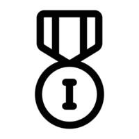 Simple Gold Medal icon. The icon can be used for websites, print templates, presentation templates, illustrations, etc vector