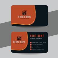 clean style modern business card template vector