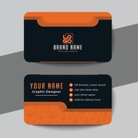 clean style modern business card template vector