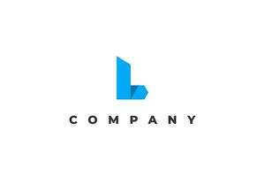 letter l building business modern logo vector