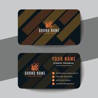 clean style modern business card template vector