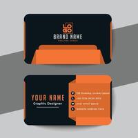 clean style modern business card template vector