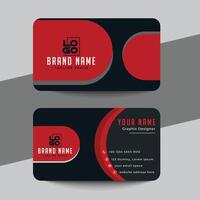 clean style modern business card template vector