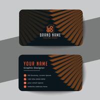 clean style modern business card template vector