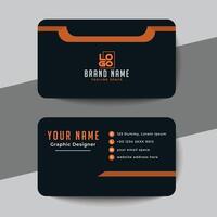 clean style modern business card template vector