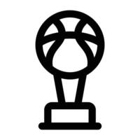 Simple Basketball Champion icon. The icon can be used for websites, print templates, presentation templates, illustrations, etc vector