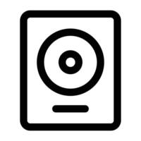 Simple Gold Record icon. The icon can be used for websites, print templates, presentation templates, illustrations, etc vector