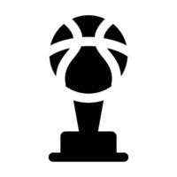 Simple Basketball Champion solid icon. The icon can be used for websites, print templates, presentation templates, illustrations, etc vector