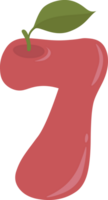 manzana alfabeto - no.7 png