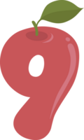 äpple alfabet - nr.9 png