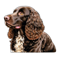 Black dog design png