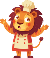 Lion isolated - A lion Chef Transparent Background png