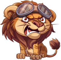 Lion - A lion in pilot isolated png