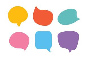 Set of callout, speech bubbles, chats vector