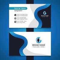 Creative corporate identity card template vector