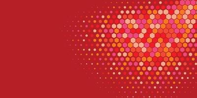 Abstract Hexagon Pattern Geometric multi Color Background vector