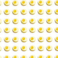 motif of lots of boiled eggs on a white background vector