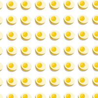 motif of lots of boiled eggs on a white background vector