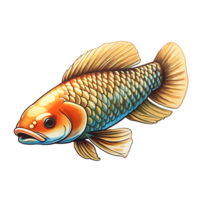 asiático arowana pescado logo png