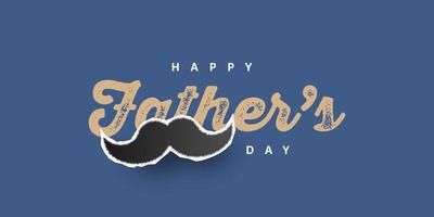 Happy Fathers day illustration template design vector