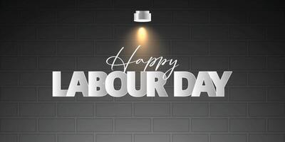 Happy Labour day illustration template design vector