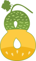 Melon Alphabets and number png