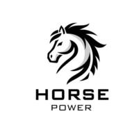 horse head symbol on white background vector