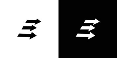 único y moderno flecha mi logo diseño vector