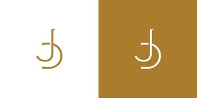 Luxurious and unique JD logo design 2 vector