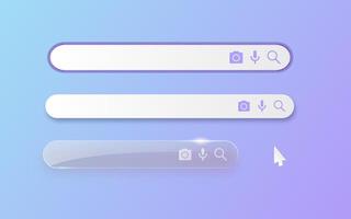 Search bar icon. Flat design vector