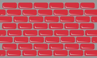 Red brick wall seamless background vector
