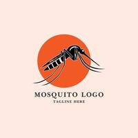 mosquito logo modelo ilustración diseño. mosquito logo modelo vector