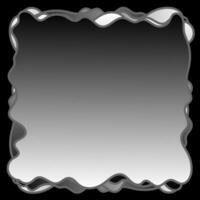 Black abstract frame on a gray gradient background vector