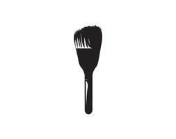 Paint brush icon and symbol illustration template design vector