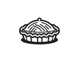 Cake icon. Bakery symbol, illustration. Simple design. vector