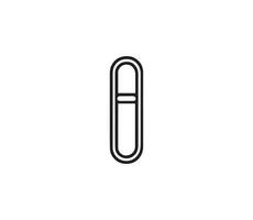 Paper clip icon . Paperclip icon . Paperclip icon vector