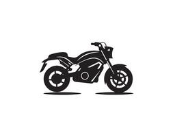 motocicleta icono y símbolo modelo ilustración. motocicleta silueta. vector