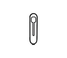 Paper clip icon . Paperclip icon . Paperclip icon vector