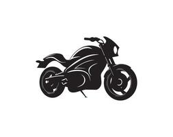 motocicleta icono y símbolo modelo ilustración. motocicleta silueta. vector