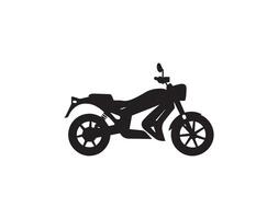 motocicleta icono y símbolo modelo ilustración. motocicleta silueta. vector