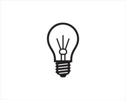 light bulb icon design symbol of idea and innovation with creative concept vector