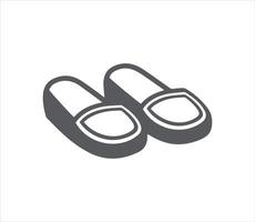 Slippers icon . Simple of slipper icons for web design on white background vector