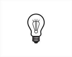 light bulb icon design symbol of idea and innovation with creative concept vector