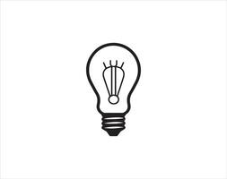 light bulb icon design symbol of idea and innovation with creative concept vector